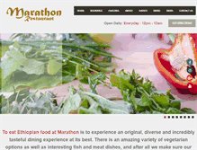 Tablet Screenshot of marathonrestaurant.co.uk